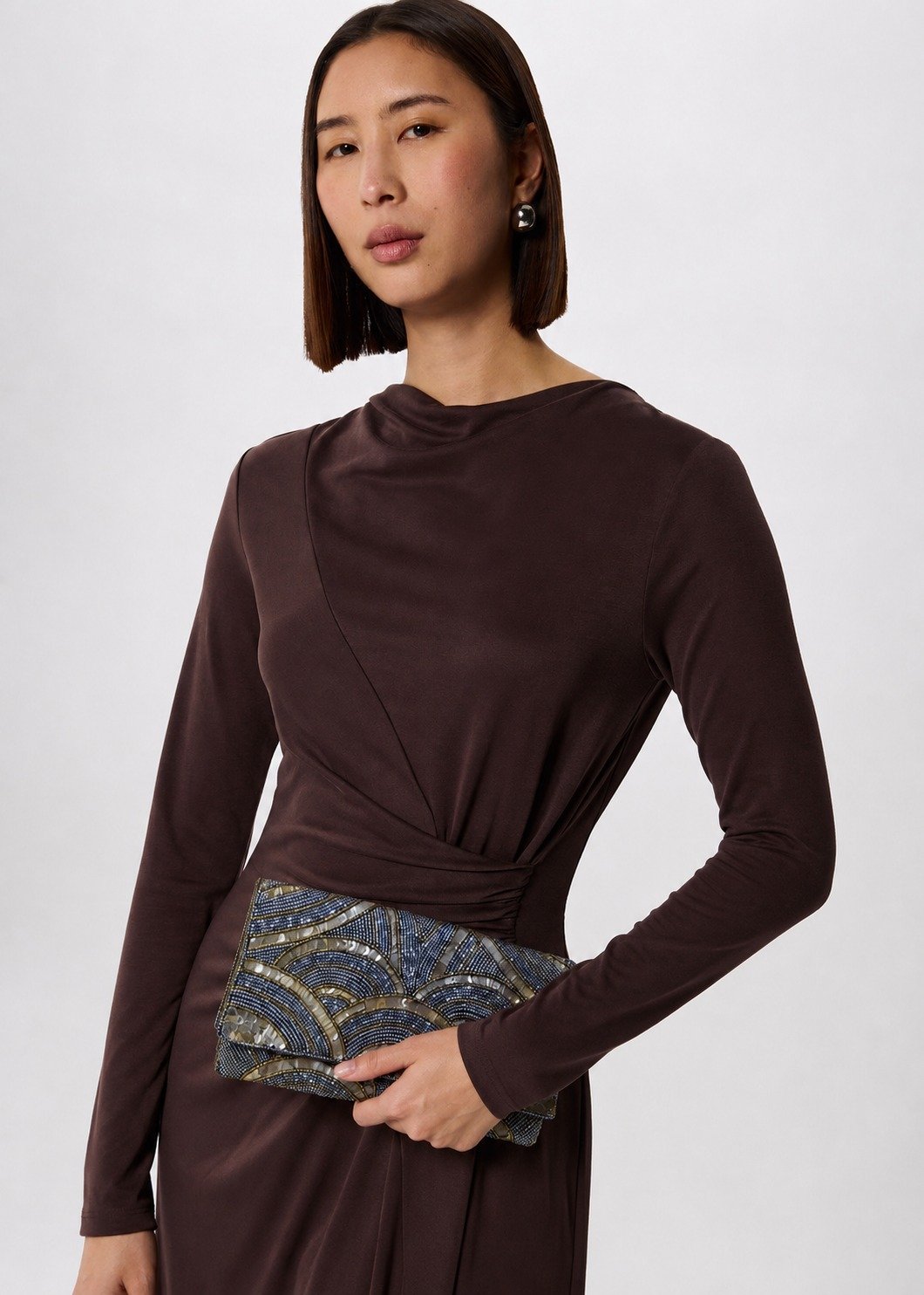 Sleek Chain Strap Clutch