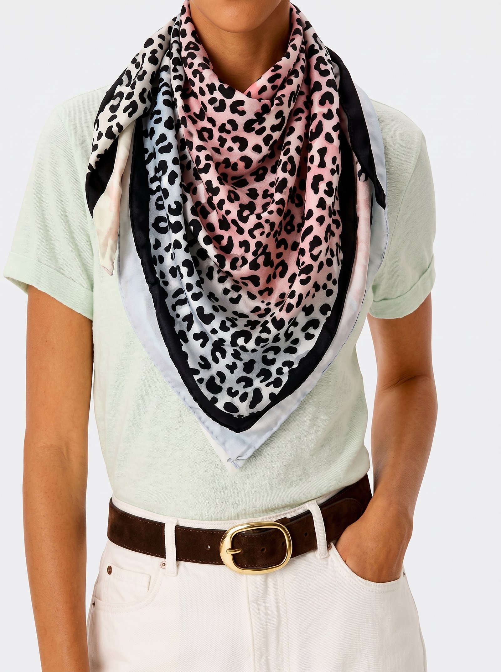 Pure Silk Floral Scarf